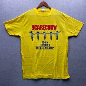 Vtg Scarecrow John Cougar Mellencamp Mens XL / L Concert Music Tour 80s T Shirt - Picture 1 of 9