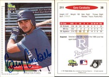 Gary Caraballo Signed 1991 Classic Best #211 Card Appleton Foxes Auto AU