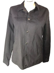 The RAIL L NWT Drawstring Jacket Black Button Up Nordstrom - Picture 1 of 12