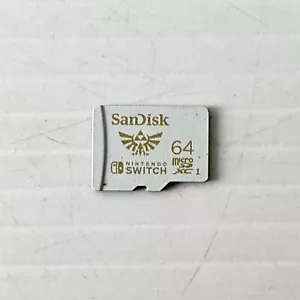 Zelda SanDisk - 64GB microSDXC For Nintendo Switch - Tested & Working - Picture 1 of 2