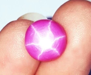Natürlicher 6 Strahlen Stern Rubin 0,60 ct zertifiziert loser Edelstein mit kostenlosem Geschenk - Bild 1 von 8
