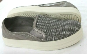 Skecher Street Double-Up Glitzy Gal Sparkles Glitter gray Slip-on Wmns 7 37 UK 4 - Picture 1 of 8