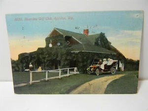 Vintage 1914 Riverview Golf Club Appleton Wisconsin Old Car Postcard - P27 - Picture 1 of 6