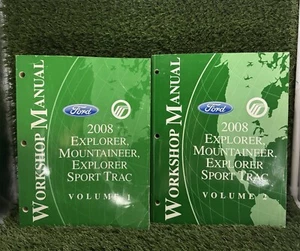 2008 Explorer Mountaineer Shop Manual Set Ford Sport Trac Mercury Service Books - Picture 1 of 6