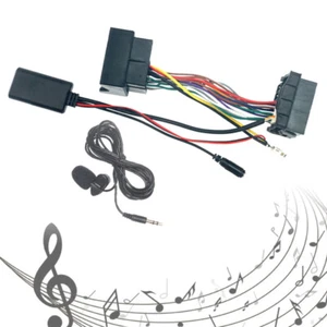Car Audio Music Wireless Bluetooth Cable Car Microphone Adapter Wire Harness Kit - Picture 1 of 12