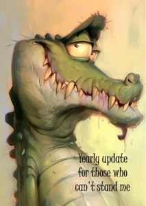 NUEVA Tarjeta de Feliz Cumpleaños Tamaño A5 Adulto Humor Divertida Tarjeta de Cumpleaños Croc - Imagen 1 de 4