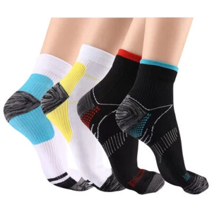 S-XL Compression Socks Arch Ankle Men Women Plantar Fasciitis Running Support - Picture 1 of 15