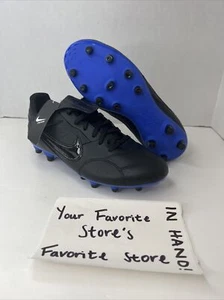 Nike Premier 3 FG Soccer Cleats Black Blue AT5889-007 Size Men's 6.5 Women's 8 - Picture 1 of 6
