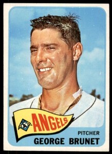 1965 TOPPS GEORGE BRUNET LOS ANGELES ANGELS #242