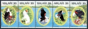 Malawi 418 strip, MNH. Michel 396-400. Life cycle of Fish eagle, 1983. - Picture 1 of 1