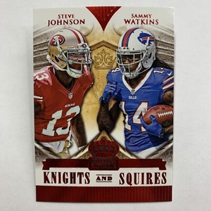2014 Crown Royale Knights and Squires Red #KS15 Sammy Watkins Steve Johnson 