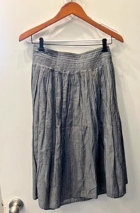 CUTE! Vince Pinstrip XS Wrap Around Skirt Midi Gray - Picture 1 of 6