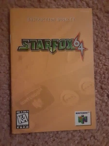 Starfox Nintendo 64 N64 Instruction Booklet Manual Only Authentic Original #1 - Picture 1 of 4