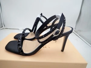 Jewel Badgley Mischka Hosana Stiletto Gemstone-Studded Wraparound Strap size 5.5 - Picture 1 of 6