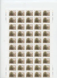 COMPLETE PANE OF #1370 71C CHESTNUT TREE FV$35.50 - Picture 1 of 2