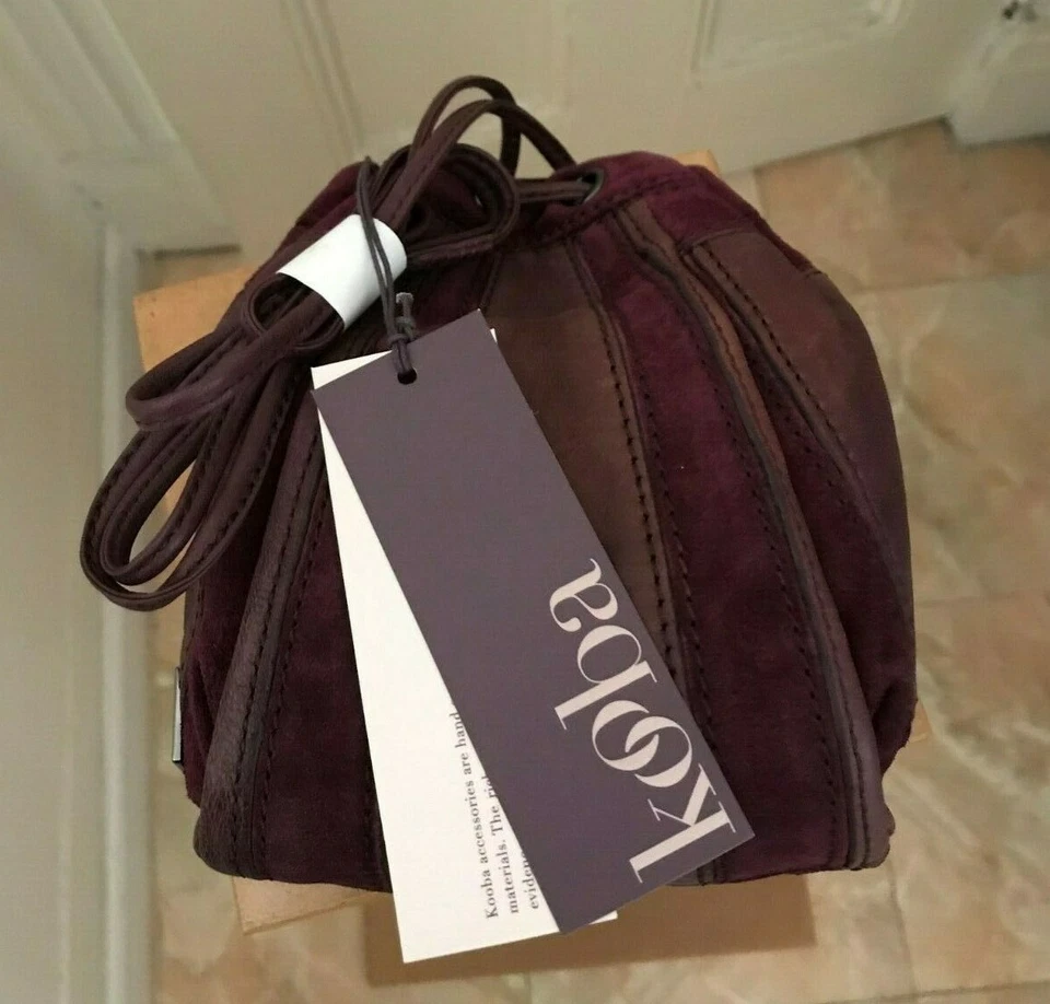 KOOBA  Handbag Leather Color 612 Berry Style Dean  # F10110-90 Retail $348 - Image 1 of 3