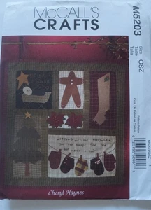 McCalls 5203 Wall Hanging Quilt Block Top Sewing Pattern - Picture 1 of 2