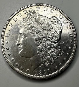 Dólar de plata Morgan T36 1897-P - Imagen 1 de 2