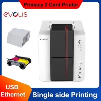 Evolis Primacy 2 Expert Single Side Color Photo ID Card Printer USB Ethernet - Image 1 of 4
