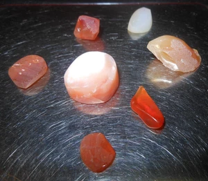 Faceta de ópalo de fuego mexicano áspera 7 piezas sin terminar variedad color forma libre 18.20tcw - Imagen 1 de 7