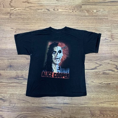 Vintage 1989 Alice Cooper Trash Album Rock Metal Band Skull Tee Size XL Brockum - Image 1 of 4