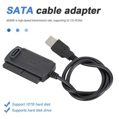 SATA/PATA/IDE Drive to USB 2.0 Adapter Converter Cable For 2.5”/3.5" Zoll HDD - Bild 1 von 4