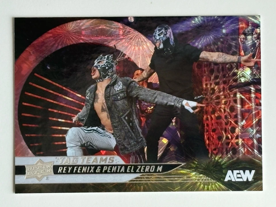 2025 Upper Deck AEW Lucha Bros. Pyro Tag Teams Penta El Zero M & Rey Fenix WWE - Image 1 of 3