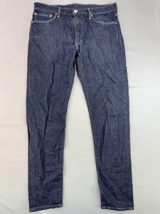 Levi's 512 Herren Jeans Größe 33x32 Blau Slim Fit Tapered Leg Dark Wash Denim - Bild 1 von 13