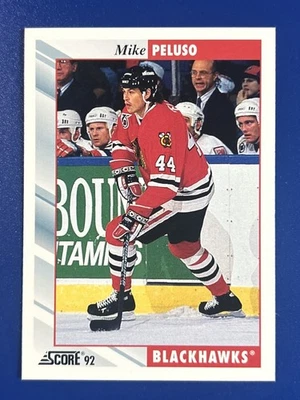 1992-93 Score Hockey Mike Peluso Chicago Blackhawks #536 - Image 1 of 2