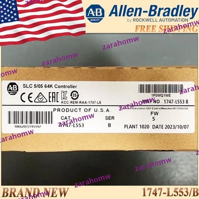 Brand New 1747-L553/B AB SLC 5/05 64K Controller 1747-L553 serB 1PC 1747 L553 US - Image 1 of 4