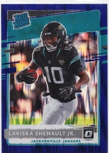 2020 Optic Laviska Shenault Jr. Viola Shock Rated Rookie #168 Jags - Foto 1 di 2