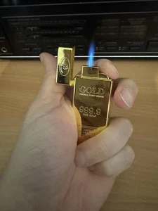 Gold Bar style Cigarette Lighter Blowtorch - Picture 1 of 6