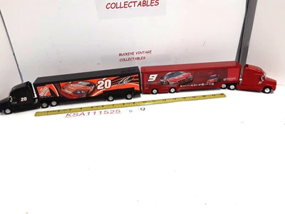 Kasey Kahne #9 + Tony Stewart #20 1: 64 比例拖车钻机运输车 — 第 1/4 张图片