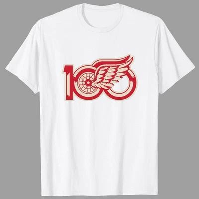 Detroit Red Wings 100th Anniversary NHL TShirt - Multicolors, S-5XL - Image 1 of 4