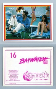 Mitch Buchannon & Stephanie Holden - Baywatch #16 Merlin 1993 Sticker - Picture 1 of 1