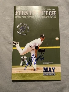 Lucas Harell Charlotte Knights Baseball Signed First Pitch Program White Sox MLB - Picture 1 of 1