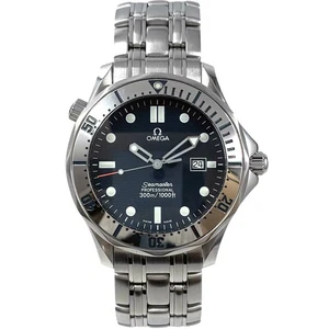 RELOJ OMEGA 2542.80.00 SEAMASTER 300 PROFESIONAL CUARZO FECHA ESFERA NEGRA HOMBRE - Imagen 1 de 18