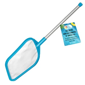 30" Swimming Pool Hand Leaf Skimmer Net & Pole - Ultra Fine Mesh Netting - Picture 1 of 5