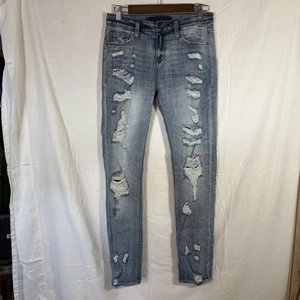 DAYTRIP Woman's Lynx Skinny Stretch Jeans Super Distressed Size 26R - Picture 1 of 7