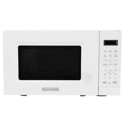Horno microondas digital LED Black & Decker 0,7 pies cúbicos 700 vatios con bloqueo para niños - blanco Foto 1 de 2