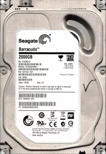 ST2000DM001 P/N: 1CH164-021 F/W: HP34 TK Z1E 09/2013 Seagate 2TB - Picture 1 of 2