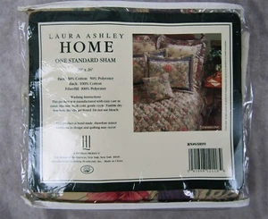 Vintage Laura Ashley Emmeline Pattern Standard Pillow Sham NIP New - Picture 1 of 3