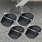 4x Outdoor Corner Steady Pads Metal Pin Caravan Jack Pad Feet Rv Accessories.