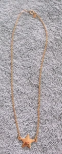 Vintage Accents by Hallmark Cards Goldtone Star Pendant Necklace ~ 15" - Picture 1 of 1