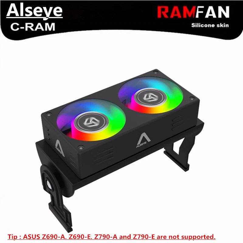 1x 60mm PWM 5V ARGB RAM Cooler Cooling Fan Ram Memory Cooler with Dual - Image 1 of 4