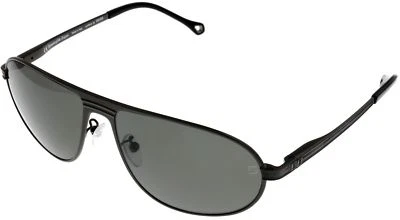 Nuevas gafas de sol Ermenegildo Zegna unisex aviador polarizadas negras talla 3334 568P Foto 1 de 4