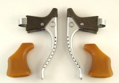 NEW vintage Campagnolo SUPER RECORD Non-Aero Brake Levers Road Bike 80s NOS (RB) - Image 1 of 4