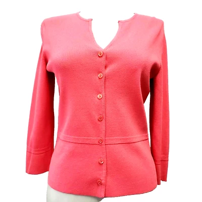 Talbots Cardigan Sweater pink Womens petite size P 0 - Image 1 of 4