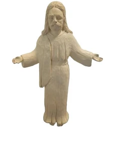 Figura de Jesús tallada en madera 14 pulgadas - Imagen 1 de 8