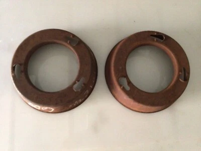 FIAT 600 D COPPIA CORNICI FARI INTERNI INTERNAL PAIR OF HEADLIGHTS OLD STOCK Foto 1 de 2